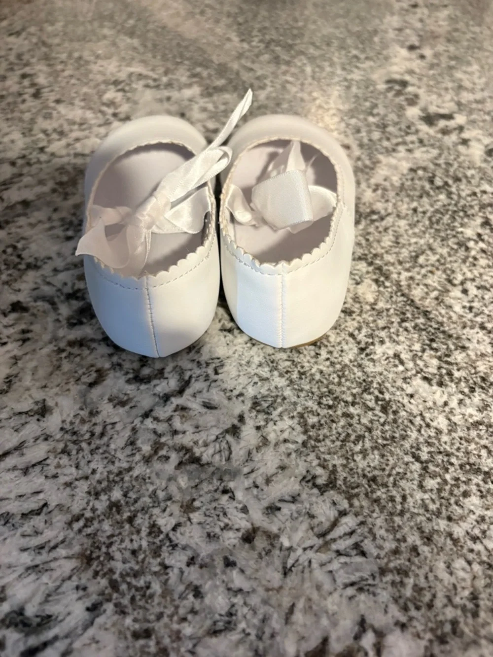 First impressions, baby girls, hard sole ballet flats